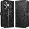 θήκη πτερύγιο για Oppo A5 Pro 5G, Wallet Rhombus, μαύρη