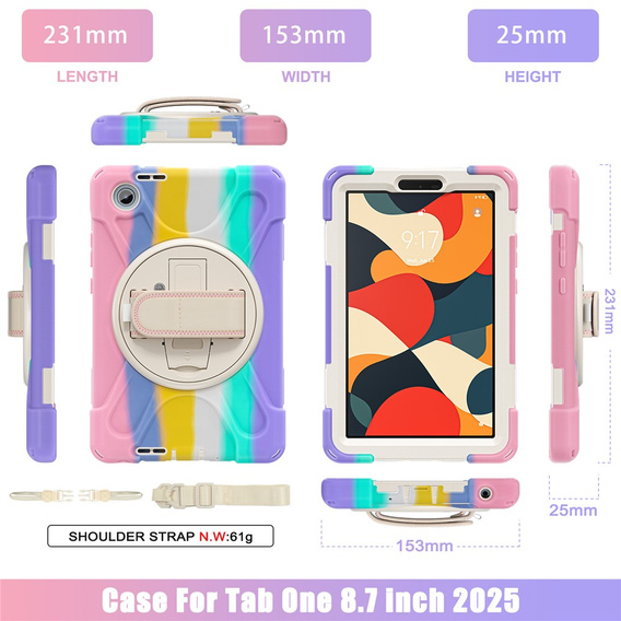 Θήκη με βάση και ιμάντα ώμου για Lenovo Tab One