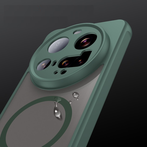 Θήκη για Xiaomi 15 Ultra, για MagSafe, ERBORD Μatt Case, πράσινη