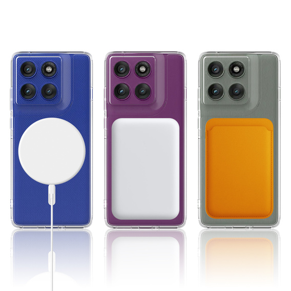 Θήκη Fusion Hybrid για MagSafe για Motorola Edge 70 5G, διαφανής