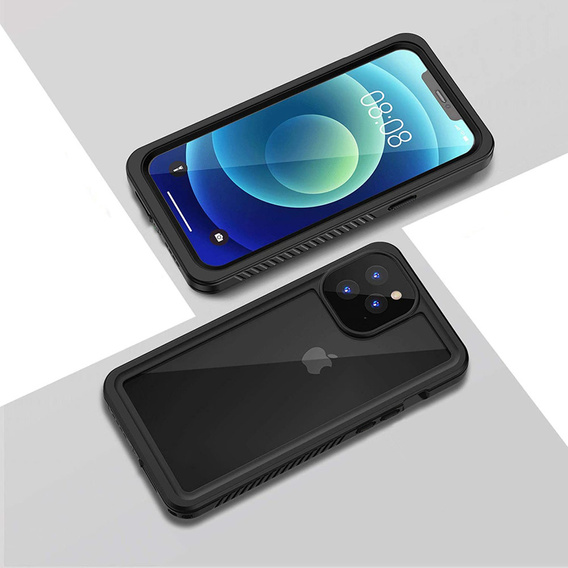 Αδιάβροχη θήκη IP68 για το iPhone 12 Pro, μαύρη
