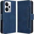 Θήκη με πτερύγιο για Realme 14 5G / Realme 14T 5G, Card Slot, σκούρο μπλε