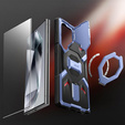 Θήκη για Samsung Galaxy S25 Ultra, Tongate MECH MagSafe Series, μπλε + 9H Tempered Glass