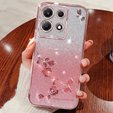 Θήκη για Infinix Note 30 5G, Glitter Flower, ροζ rose gold
