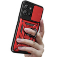 Θήκη για Motorola Moto G15 / Motorola Moto G15 Power, CamShield Slide, κόκκινη