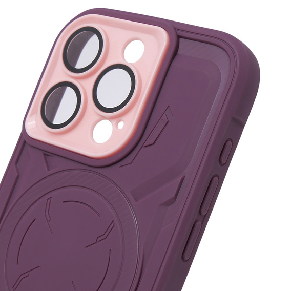 Θήκη για iPhone 15 Pro Max, ERBORD Armor Mag, μπορντό