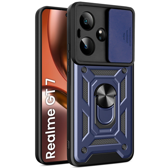 Θήκη για Realme GT 7 / 7T, CamShield Slide, μπλε