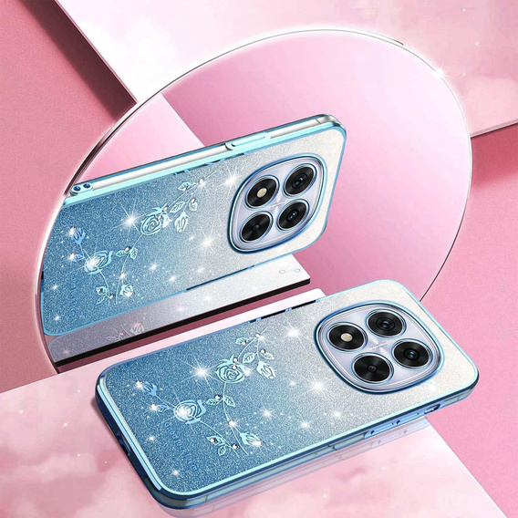 Θήκη με γκλίτερ Glitter Flower για Xiaomi Redmi Note 15 Pro Plus 5G / Poco M8 Pro 5G