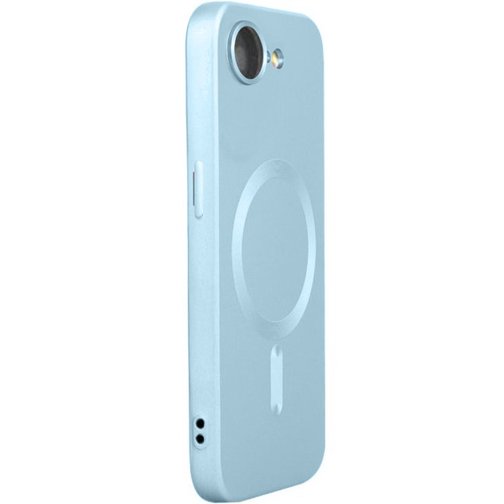 Θήκη για iPhone 16E, ColorMag, για MagSafe, μπλε + γυαλί 9H, μετριασμένο