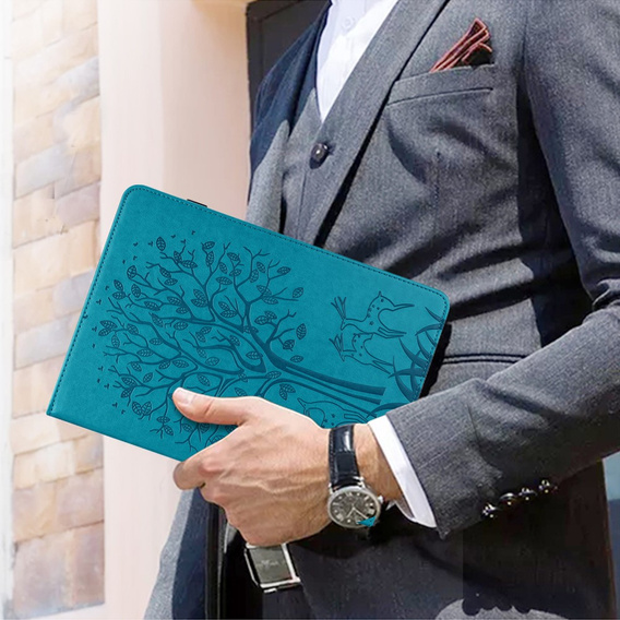 θήκη πτερύγιο για Huawei MatePad SE 10.4, tree, μπλε