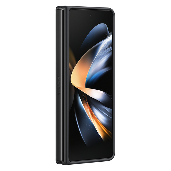 Γνήσια θήκη Samsung για Galaxy Z Fold 4, Leather Flip Cover, μαύρο