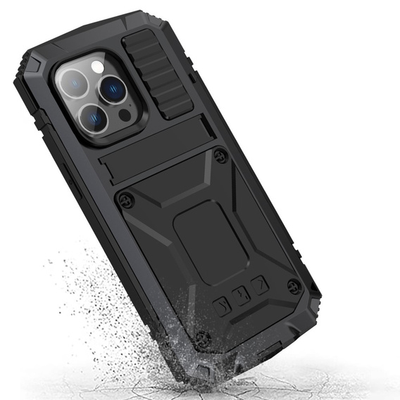 Θήκη για iPhone 14 Pro, R-JUST, θωρακισμένη, μαύρη