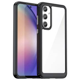 Θήκη για Samsung Galaxy A55 5G, Fusion Hybrid, διαφανής / μαύρη