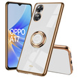 Θήκη για Oppo A17, Electro Ring, λευκή