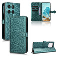θήκη πτερύγιο για Motorola Edge 60 / 60 Fusion, Wallet Rhombus, πράσινη