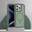 Θήκη με πλαίσιο για iPhone 15 Pro, για MagSafe, πράσινη