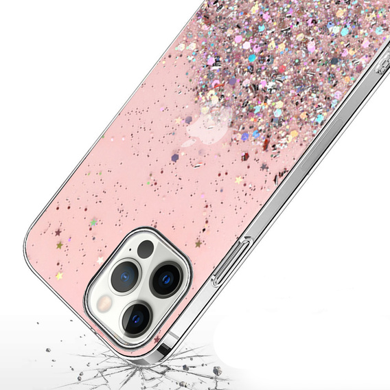 Θήκη για iPhone 13 Pro, Glittery, ροζ