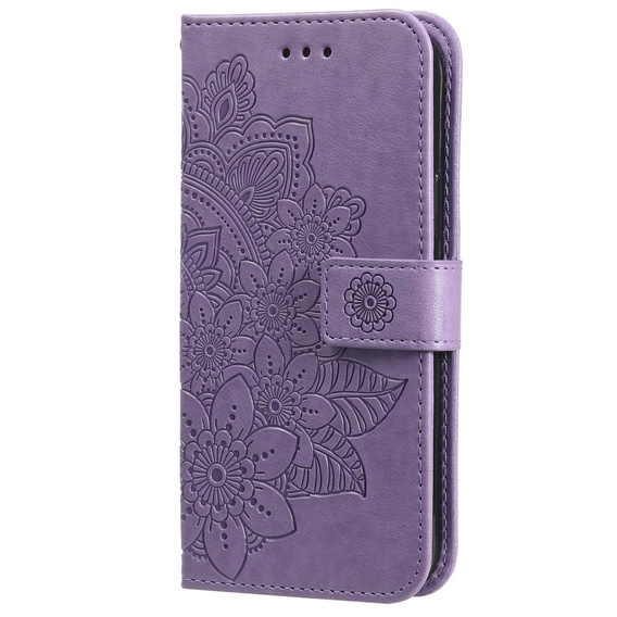 Θήκη με πτερύγιο για Xiaomi Redmi Note 13 Pro 5G, Mandala, μωβ