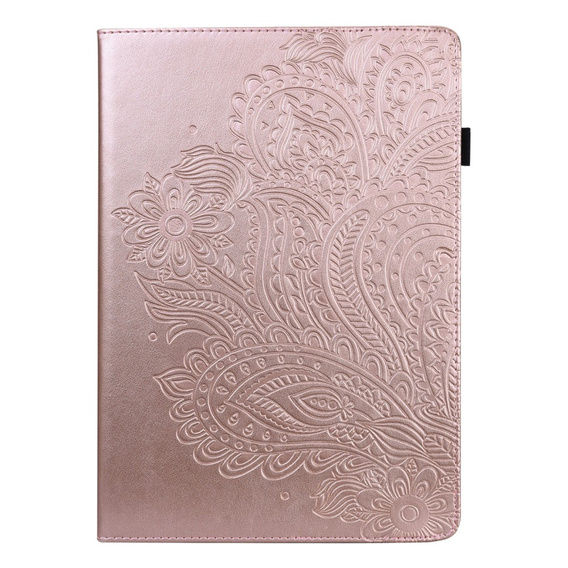 θήκη με πτερύγιο για Xiaomi Redmi Pad SE 11", flower, ροζ