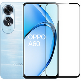 Μετριασμένο γυαλί 3D για Oppo A60, μαύρο πλαίσιο