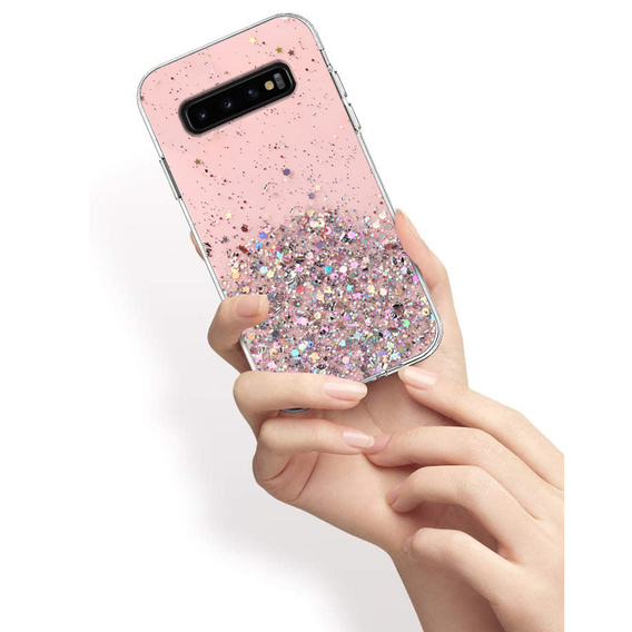 Θήκη για Samsung Galaxy S10 Plus, Glittery, ροζ