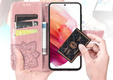 Θήκη με πτερύγιο για Oppo A80, Butterfly, ροζ rose gold