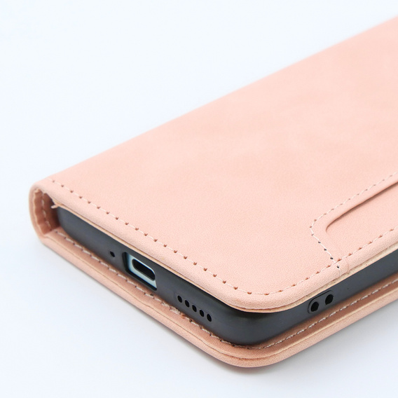 Θήκη με πτερύγιο για Xiaomi 13T / 13T Pro, Card Slot, ροζ