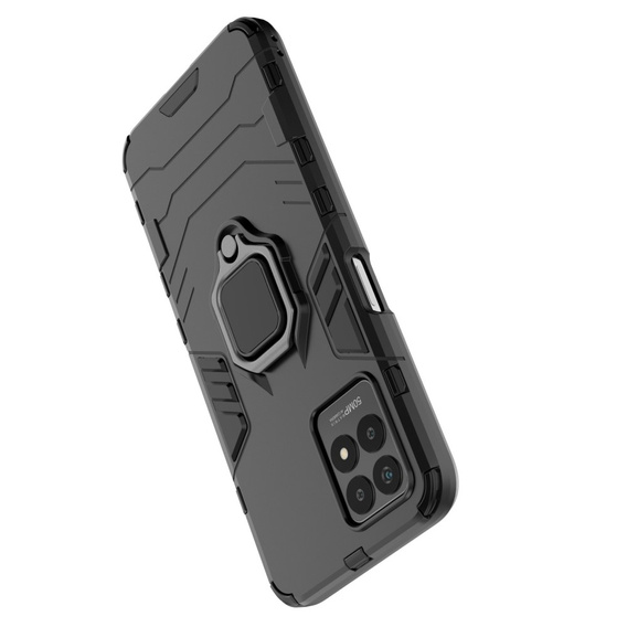 Θήκη για Realme 8i, Kickstand Ring, μαύρη