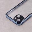 θήκη για το iPhone 13, Magnetic Dual Glass, μπλε