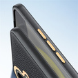 Δερμάτινη θήκη για Samsung Galaxy S25, leather hybrid, γκρι