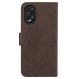 Θήκη με πτερύγιο για Oppo A38 4G / Oppo A18 4G, Card Slot, καφέ