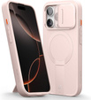 Θήκη για iPhone 16 Pro, Suritch Shockproof, για MagSafe, ροζ