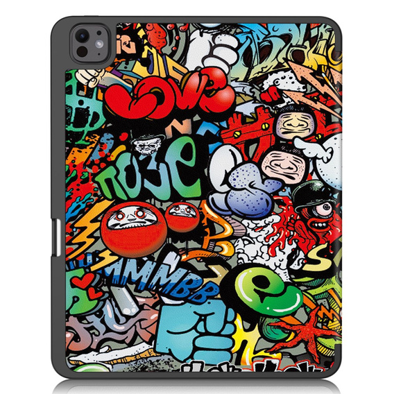 Θήκη για iPad Pro 13" 2024 (7 gen.), Smartcase, graffiti