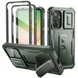 Θωρακισμένη θήκη για Samsung Galaxy A56 5G, Dexnor Full Body (Two Frames), πράσινη