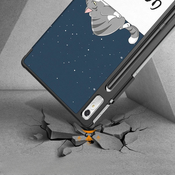 Θήκη για Lenovo Tab P11 Pro Gen 2 TB132FU TB132XU 11.2", με πτερύγιο, sleeping cat