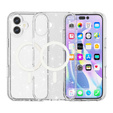 Θήκη για iPhone 17, για MagSafe, glitter, διάφανη