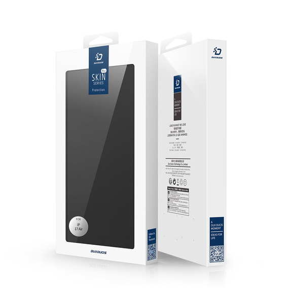 Θήκη Dux Ducis για iPhone Air, Skin Pro, με πτερύγιο, με υποδοχή για κάρτες, μαύρο