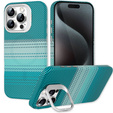Θήκη για iPhone 15 Pro, Πλαίσιο Kickstand, για MagSafe, Moon Green