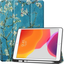 Θήκη για iPad 7/8/9 10.2 2019/2020/2021, Smartcase Pen Slot, cherry blossom