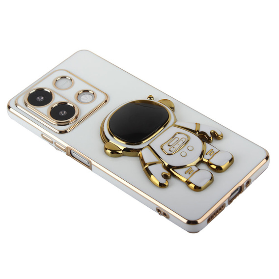 θήκη για το Xiaomi Redmi Note 13 5G, Astronaut, λευκή + μετριασμένο γυαλί 9H