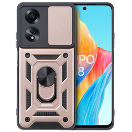 Θήκη για Oppo A58 4G, CamShield Slide, ροζ rose gold