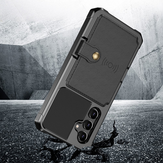 Θήκη για Samsung Galaxy A54 5G, Card Holder Kickstand, μαύρη