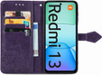 Θήκη με πτερύγιο για Xiaomi Redmi 13, Mandala, μωβ