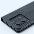 Θήκη με πτερύγιο για Xiaomi 13T / 13T Pro, Mandala, μαύρη