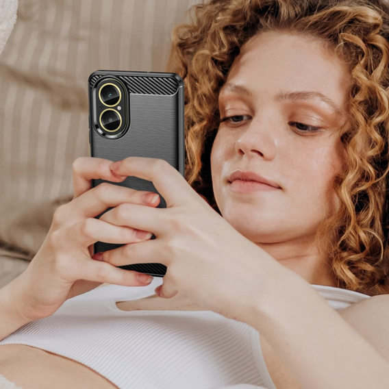 Θήκη για Realme C67, Carbon, μαύρη