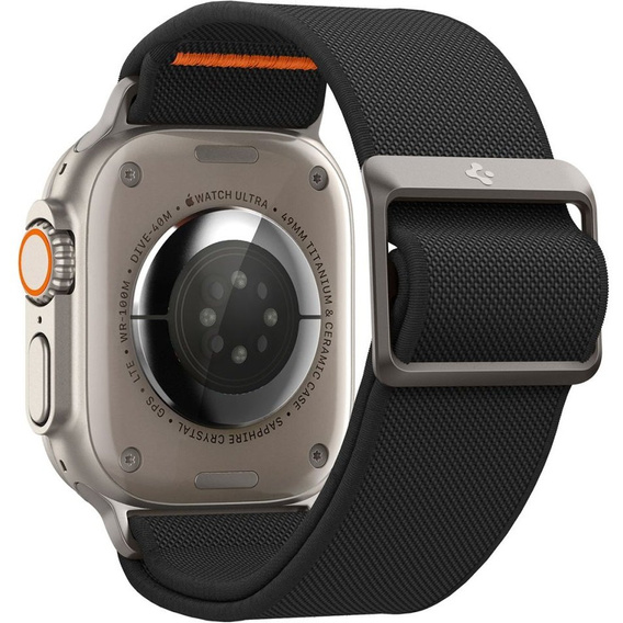 Pasek z Etui SPIGEN do Apple Watch 7 / 8 45mm, Metal Fit Pro, Szary