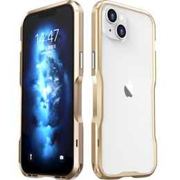 Θήκη LUPHIE για iPhone 14 Plus, Armor Bumper, χρυσή
