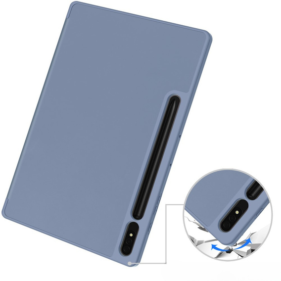 Θήκη για Samsung Galaxy Tab S10+ Plus, Smartcase με χώρο για γραφίδα, μωβ