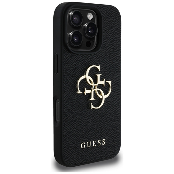 Θήκη GUESS Grained Big 4G και Classic Logo για iPhone 16 Pro