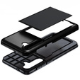 Θήκη για Samsung Galaxy A36 5G, Sliding Card Holder, μαύρη